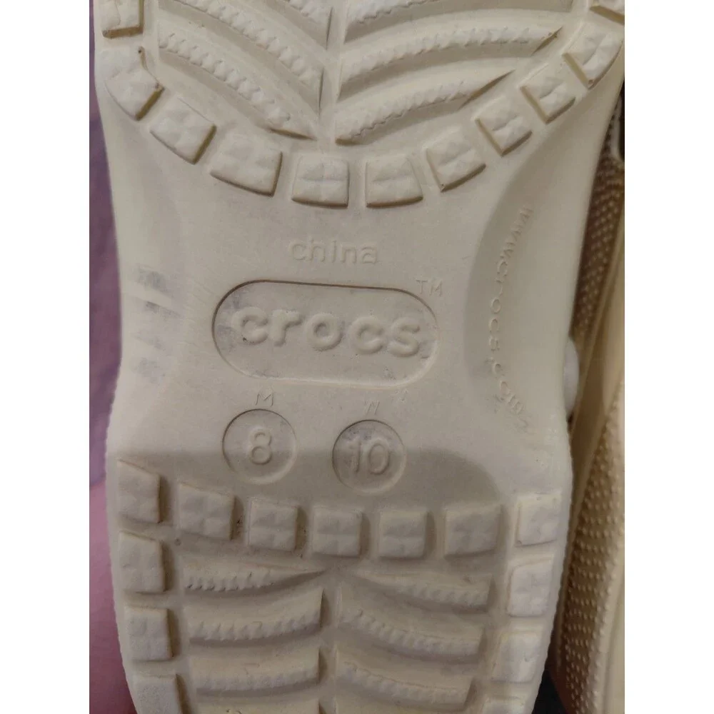 Crocs Classic Desert Grass Unisex Slip On Casual Sandal Men Sz 8 W 10